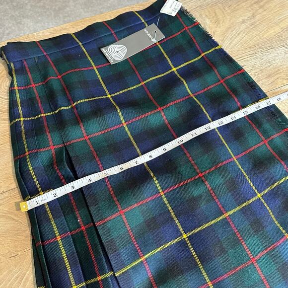 Highland Home Industries Scotland MacLeod Tartan Plaid Wool Wrap Skirt 12 - Picture 8 of 10
